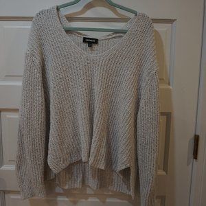 Express oversized v-neck sweater